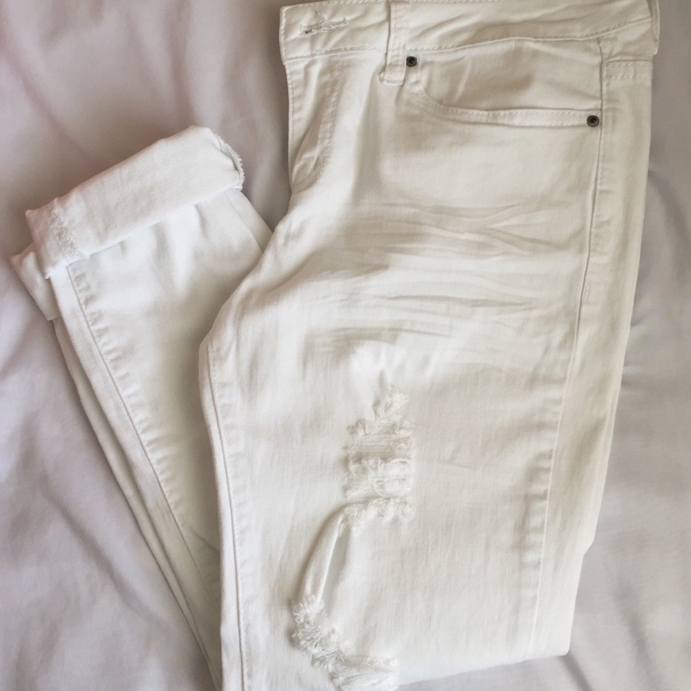White Ripped Jeans